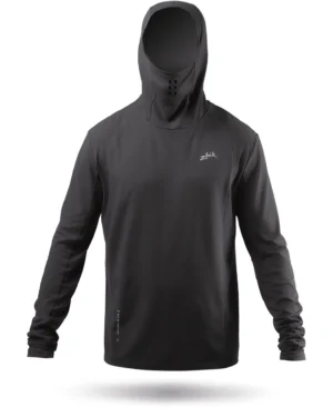 Mens Black ZhikMotion Hooded Top