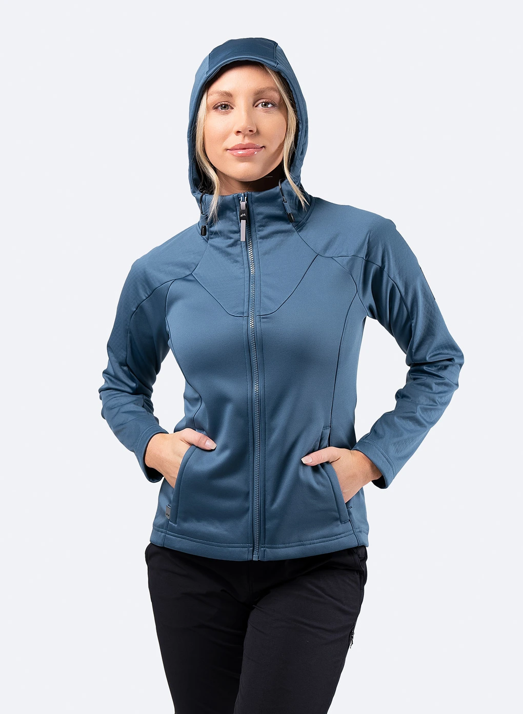 Womens Tech Hoodie - Provincial Blue - Image 3