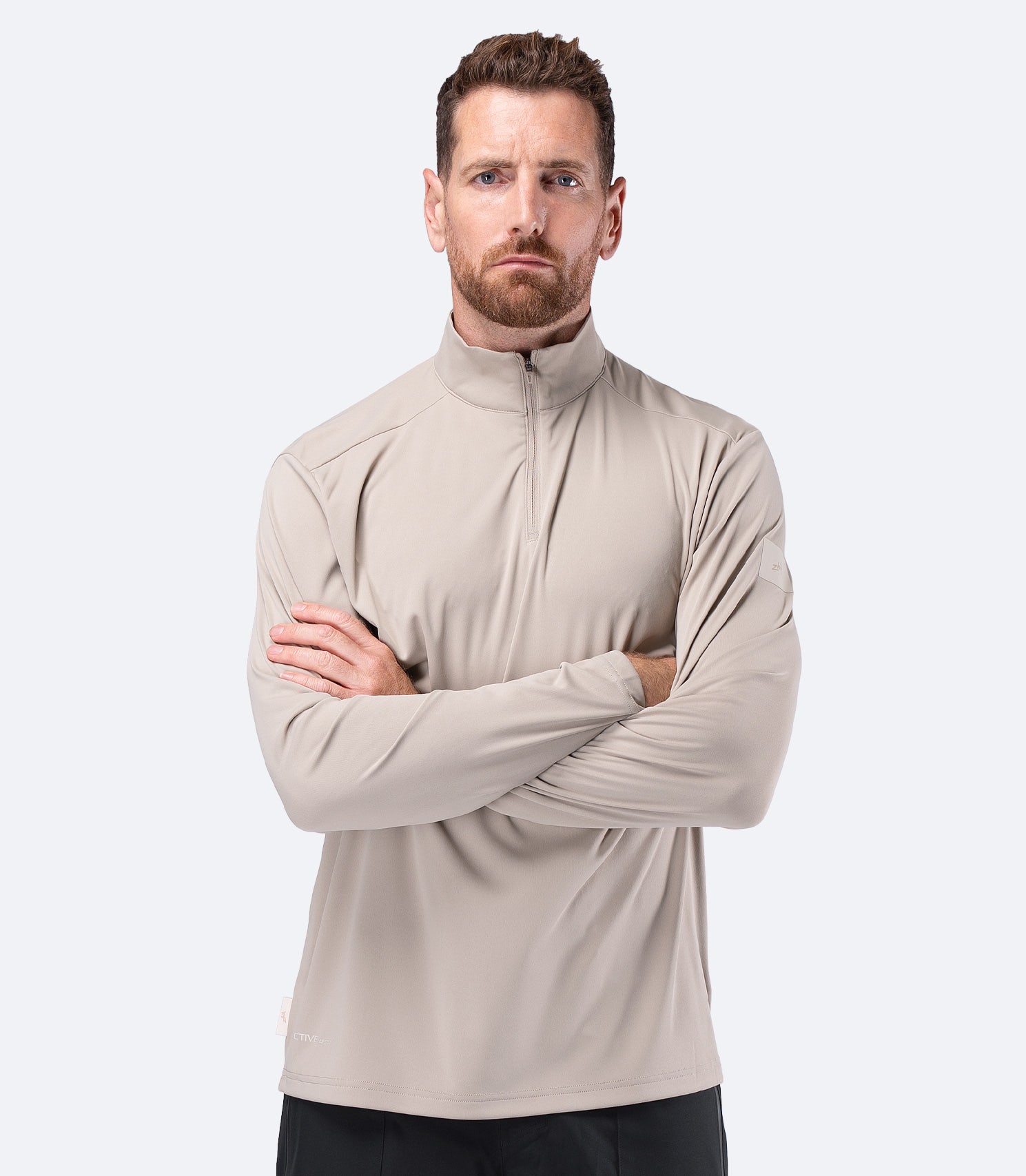 Mens UVActive™ 1/4 Zip Long Sleeve Tech Top