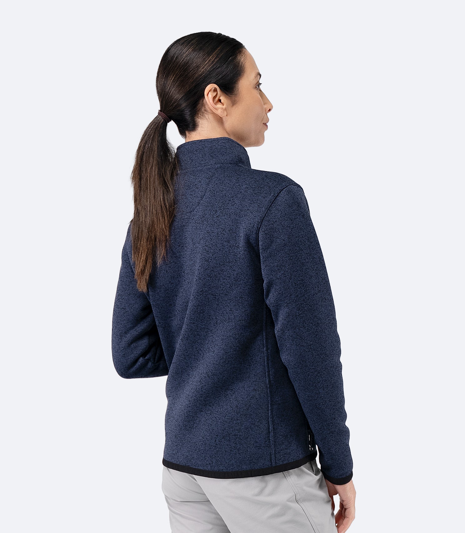 Womens Knit Fleece Jacket - Image 2