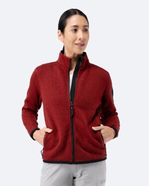 Womens Knit Fleece Jacket